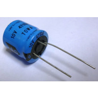 4700-10R Electrolytic Capacitor, 4700uf 10v, Radial Lead, Towa
