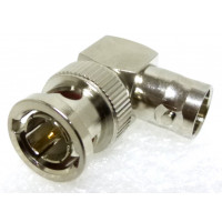RFB-1732 RF Industries Right Angle BNC Male to Female In-Series Adapter 75 Ohm