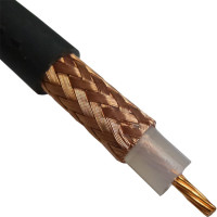 8267 Belden MIl-Spec Stranded Center Conductor Coaxial Cable (RG213/U) .405 Diameter with Black Jacket 