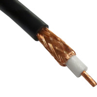 RG8X Belden Coaxial Cable, Flexible, Stranded Center Conductor, 0.240 Diameter, Black Jacket (Rohs)