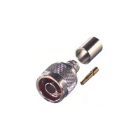 RP-1006-3I RF Industries Reverse Polarity Type-N Male Crimp Connector for Cable Group I