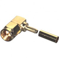 RSA-3010-1B RF Industries Right Angle SMA Male Crimp Connector for Cable Group B