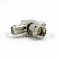 RSA-3400 RF Industries SMA Male to Double Female In Series Adapter