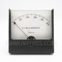 Simpson 0-1000 DC Milliamperes Panel Meter (Pull)