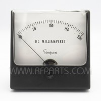 Simpson 0-200 DC Milliamperes Panel Meter (Pull)