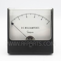Simpson 0-5 DC Milliamperes Panel Meter (Pull)