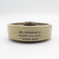 SPHHR682TA HEC Doorknob Capacitor 6800pf 2.5Kv -20/40% (Pull)