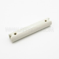 White Glazed Ceramic Insulator 4" long x 3/4" diameter (Pull)