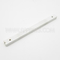 White Glazed Ceramic Tiedown Insulator 6" x 1/2" long x 11/32" diameter