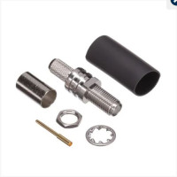 TC-240-SF-BH-SS-X Times Microwave SMA Female Crimp Connector for Cable Group X (NOS)