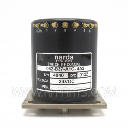 062-B37-A1C-4A2 Loral SP6T RF Coax Switch 24vdc DC-18 GHz (Pull)