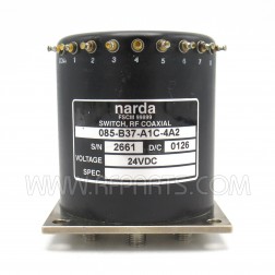 085-B37-A1C-4A2 Narda SP8T SMA Female RF Coax Switch 24vdc DC-18 GHz (Pull)