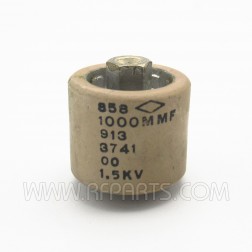 858 Centralab Doorknob Capacitor 1000pf 1.5kv 20% (Pull)