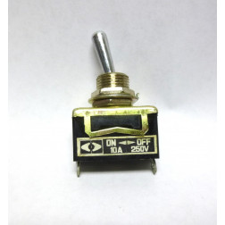 10TE006  Toggle Switch, SPST, 10a 250v, ON - OFF