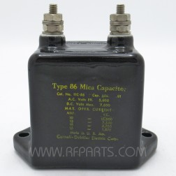 High Volt Mica Capacitor .00015uF 2500VDC Cornell-Dubilier 4LS Vintage NOS Qty 1
