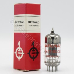 12AT7/ECC81 National High Frequency Black Plate Twin Triode (NOS)