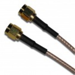 SMA FB/MMCX Male Str RF Cable Assemblies DC-6GHz RG316 18 in