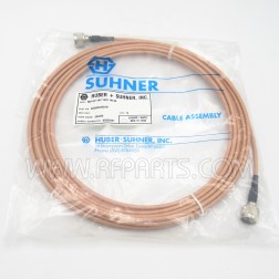 142NMNM-30 Huber Suhner Pre-Made Cable Assembly 30 Foot RG142 with Type-N Male Connectors