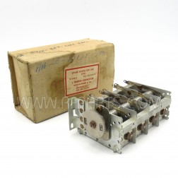 14A161 Wells-Gardner 4 Section Tuning Capacitor 12-250pf 1Kv (NOS / NIB)