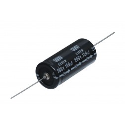 150-200A Electrolytic Capacitor, 150uf 200volt, Axial Lead, Nippon Chemicon