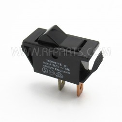 1600H11E Arrow SPST Plastic Toggle Switch 1 HP 125-250vac