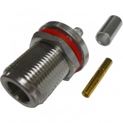 172132 Amphenol Type N Bulkead Female Crimp Connector for Cable Group C1