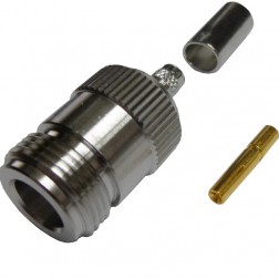 172148  Type-N Female Crimp Connector, Cable Group X, Amphenol