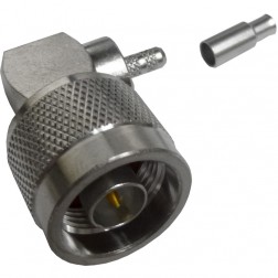 172180  Type-N Male Crimp Connector, Right Angle, Cable Group B, Amphenol