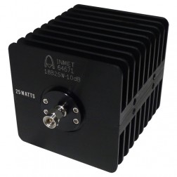 18B25W-20 Attenuator, 25 Watt 20 dB, SMA Male/SMA Female, API/Inmet
