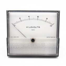2041 Gates Radio Panel Meter 0-10 Kilovolts D.C. (Pull)