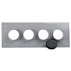 204673-4  4-Port (1x4) Wall/Roof Entry Panel with 4" Diameter Holes.  Andrew