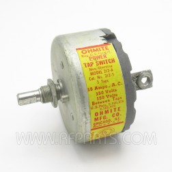 212-A Ohmite 3 Position Power Tap Switch 15 Amp 150VAC (Pull)