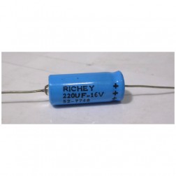 220UF-16v Richey Axial Lead Aluminum Electrolytic Capacitor 220uf 16V 20%