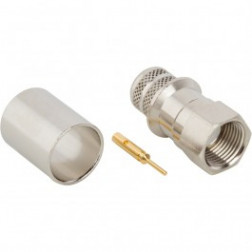 222175 Amphenol  75 Ohm Type-F Male Crimp Connector for Cable Group 7E 