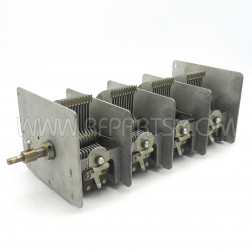 26-350 Four Section Air Variable Capacitor 26-350pf 1.8kv (Pull)
