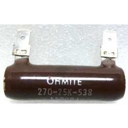 270-25K-538  Wirewound Resistor, 15 ohms 25 watts, Ohmite