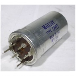 270099-24  Mallory Twist Mount Electrolytic Capacitor, Four section cap, 85°C (NOS)