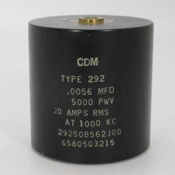29250B562J00,Capacitance .0056mfd, Voltage 5kv, Amps 20