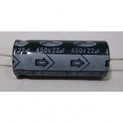 2HR2WAB226T Electrolytic Capacitor, Axial Lead, 22uf 450v, Samwha
