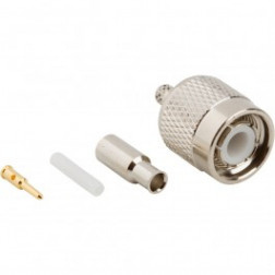 31-2315-RFX TNC Male Crimp Connector, Straight, Knurled Nut (Commercial Grade)
