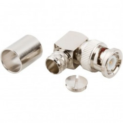 31-6004-RFX BNC Male Crimp Connector, Right Angle,  Cable Group I, Amphenol