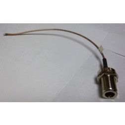 316NF-10  10in RG316 Cable Assembly with Type-N Female Bulkhead