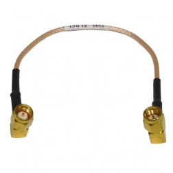 316RSMRSM-7G  Pre-Made Cable Assembly, 7" RG316 with Right Angle SMA on Both Sides 