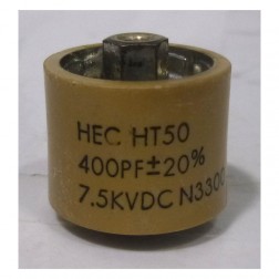 HT50V401KA  High Energy Doorknob Capacitor 400pf 7.5kv 10% (Pull)