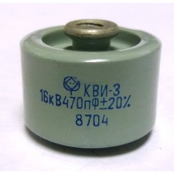 470-16 Doorknob Capacitor, 470pf 16kv, Radio Komponent
