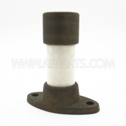 4 Inch Ceramic Stand-Off with Metal Base and Cap with 4 Threaded Holes (Pull)