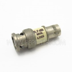 5075 JFW 50 Ohm BNC Male to 75 Ohm BNC Female Impedance Adapter (Pull)