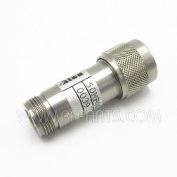 50MP40-0039 Alan Type-N Male/Female Fixed Attenuator 12.4 GHz 40dB (Pull)