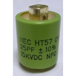 HT57Y250KA High Energy Doorknob Capacitor 25pf 15kv 10%