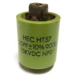 570025-15P-10 Doorknob Capacitor, 25pf 15kv (PULL) 10%